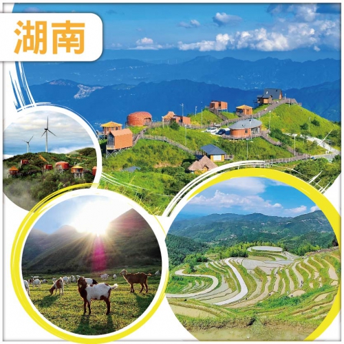 夏日清涼 避暑聖地 南方草原【萬洋山】重本包門票 風車雲海 全球十大最美梯田【桃源梯田】純玩4天